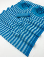 Enthralling Blue Printed Cotton Silk Saree With Propinquity Blouse Piece