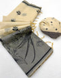 Propinquity Beige Pure Munga Cotton Silk Saree With Aplomb Blouse Piece