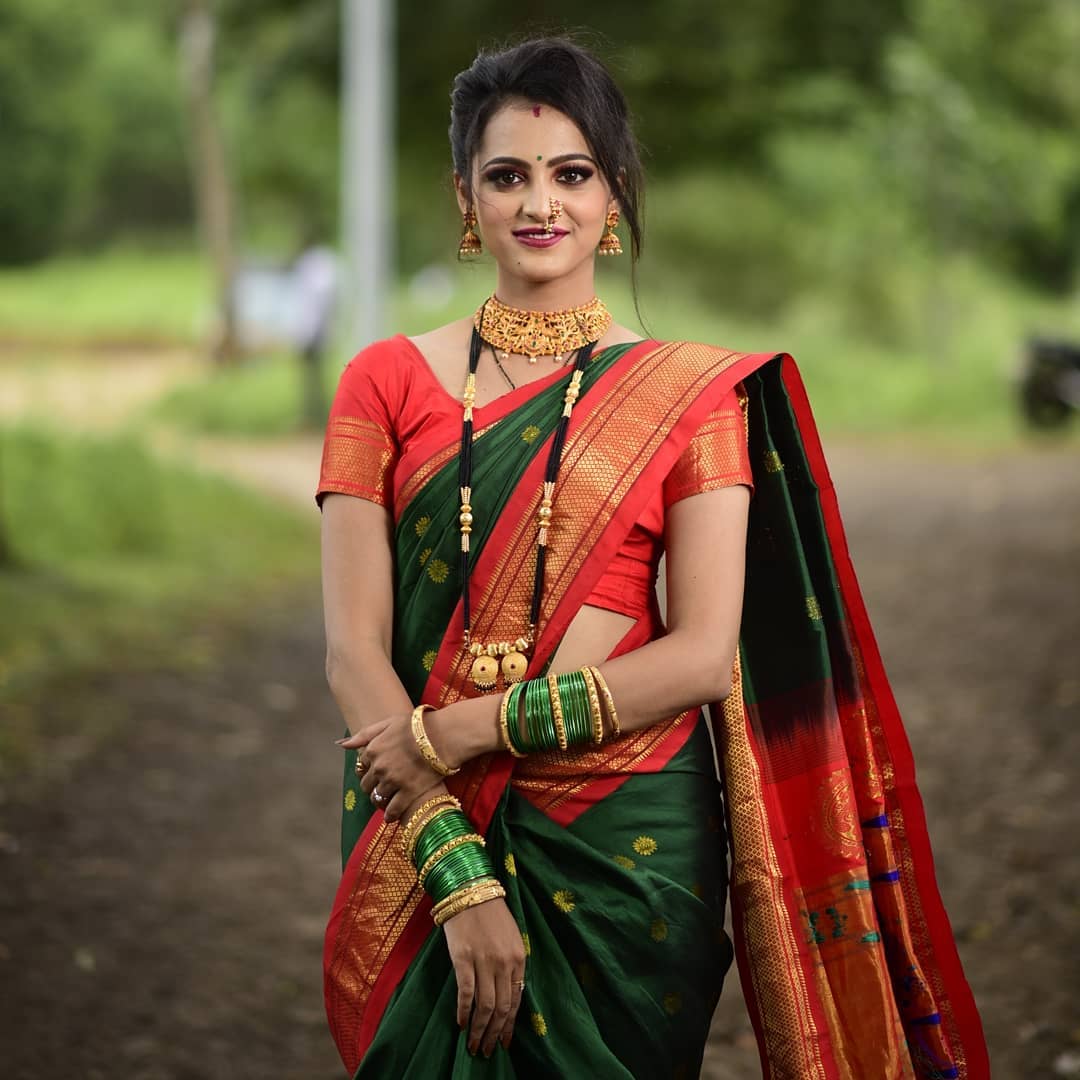 Alluring Green Paithani Silk Saree With Bucolic Blouse Piece