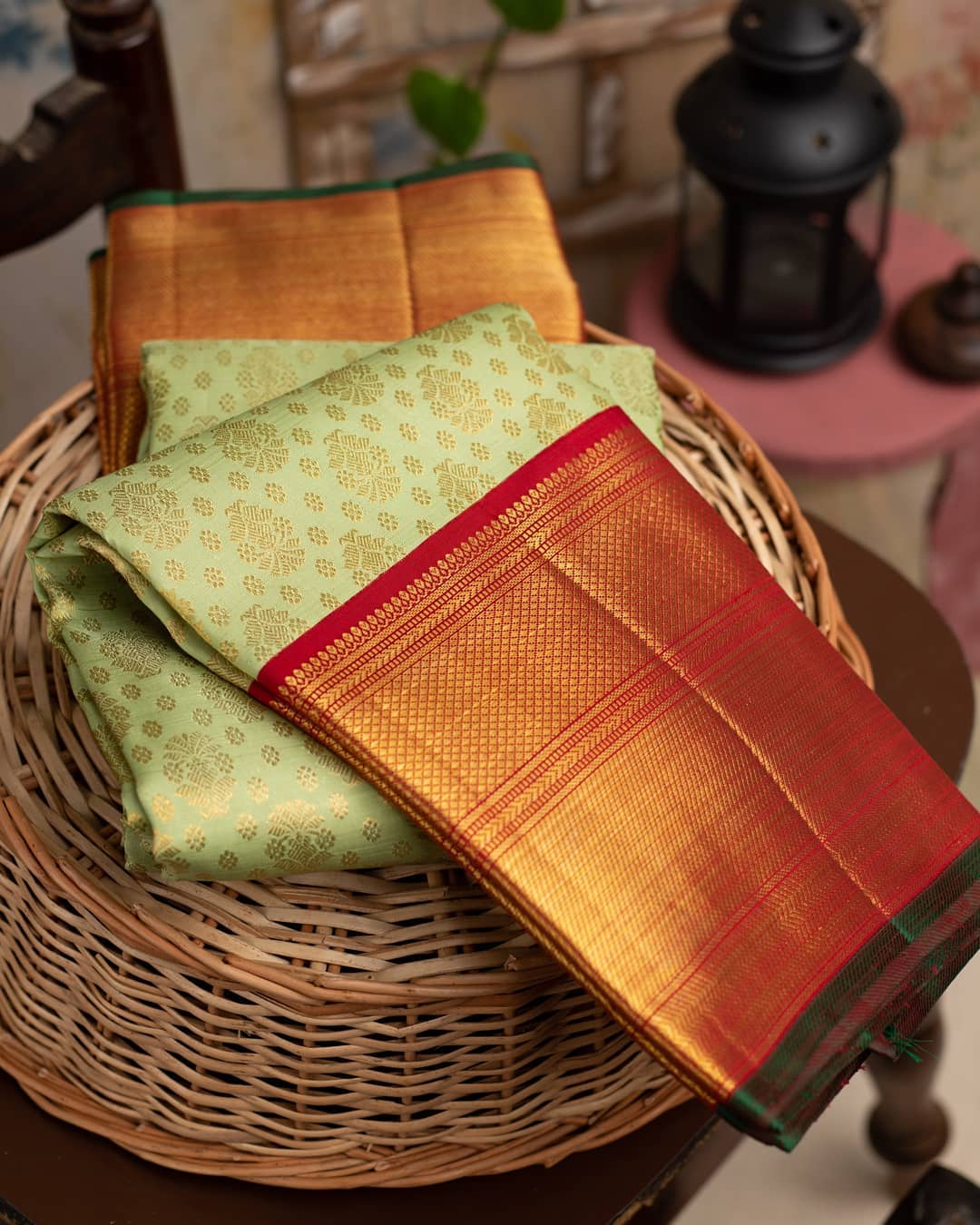 Smart Pista Soft Banarasi Silk Saree With Traditional Blouse Piece