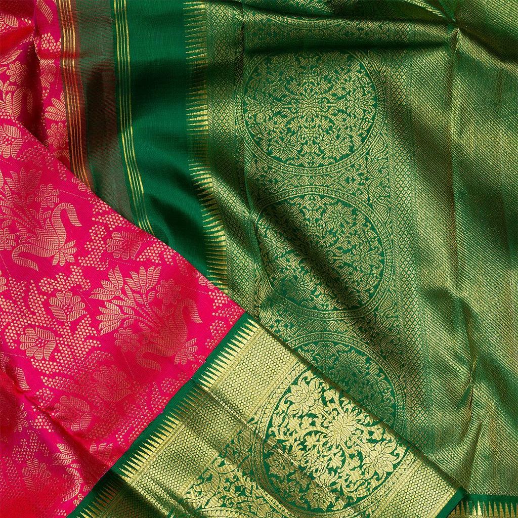 Preferable Dark Pink Soft Banarasi Silk Saree With Gratifying Blouse Piece