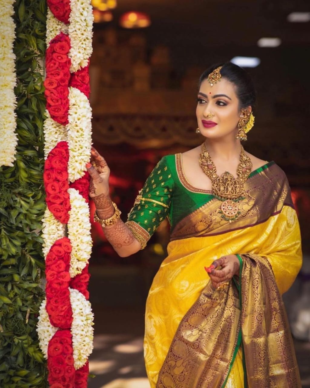 Pretty Yellow Soft Banarasi Silk Saree With Mellifluous Blouse Piece