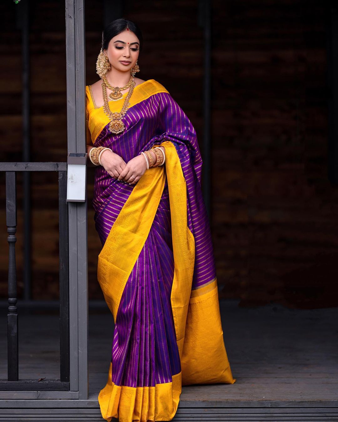 Unequalled Purple Soft Silk Saree With Trendy Blouse Piece