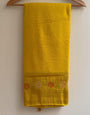 Eclat Yellow Soft Banarasi Silk Saree With Glittering Blouse Piece