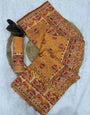 Snazzy Yellow Pashmina Saree With Allure Blouse Piece